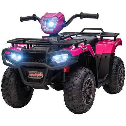 12V Kids ATV Quad, 37-60 Months, Electric Vehicle with Music MP3, Pink Electric Toy Cars at Gallery Canada