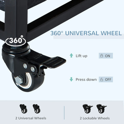 Heavy Duty Dog Crate, Large, 43" x 30" x 32", Two Doors, Lockable Wheels, Removable Tray Houses, Kennels & Pens at Gallery Canada