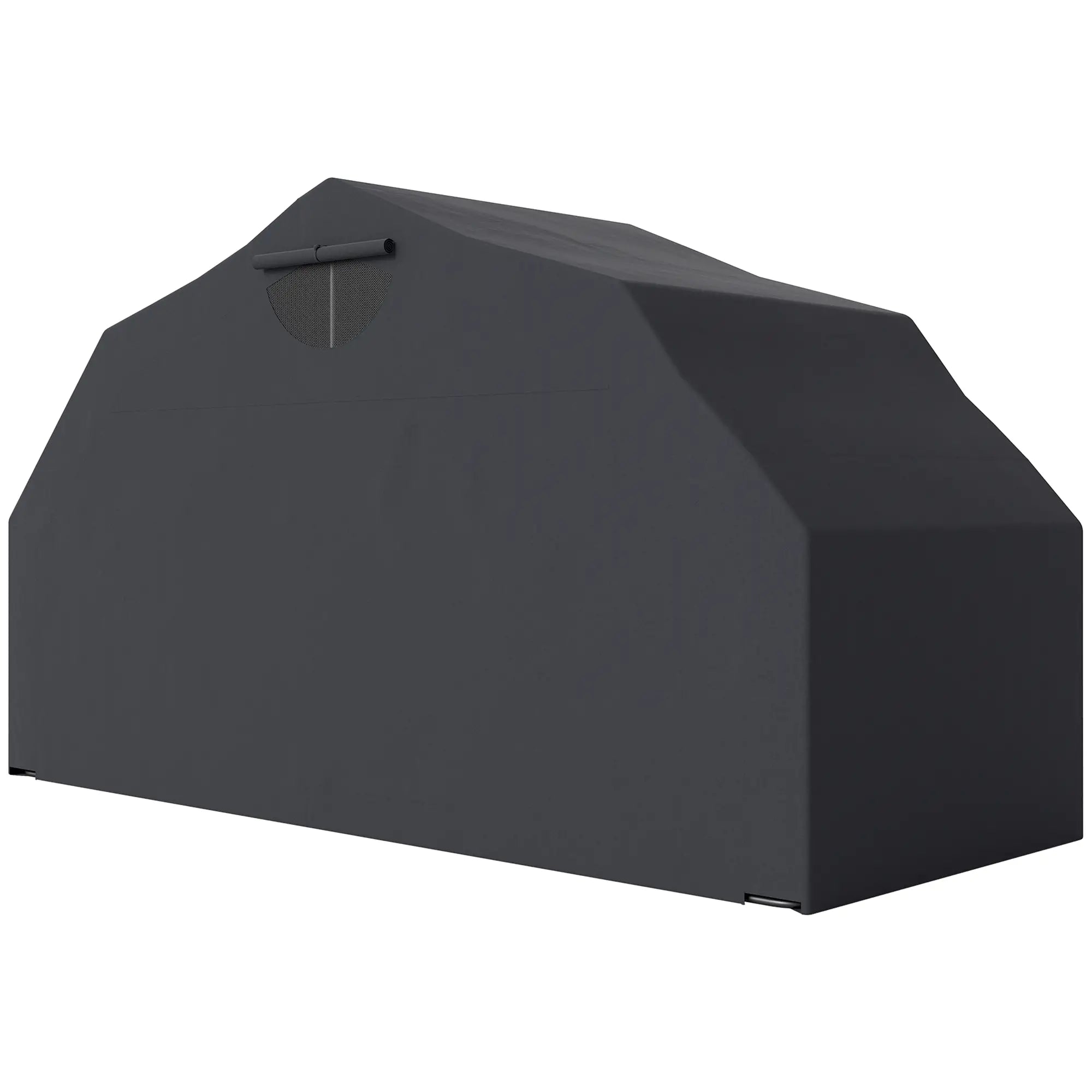Motorcycle Shelter, Waterproof Cover Tent, 2 Mesh Windows, UV Protected Car Shelters Black at Gallery Canada