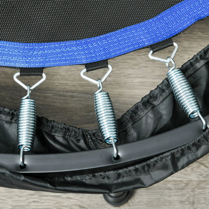 40" Foldable Mini Fitness Trampoline, Adjustable Foam Handle, Blue Trampolines at Gallery Canada