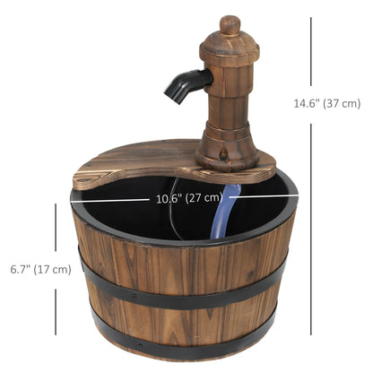 Outdoor Garden Fountain with Electric Pump, Carbonized Water Fountains at Gallery Canada