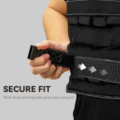 44 LBS Adjustable Weighted Vest, Snug Fit for Running Strength Training Strength Training Equipment at Gallery Canada