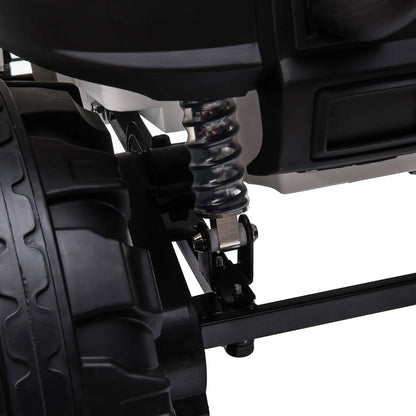 Kids Ride On Car 12V RC 2 Seater Police Truck, White Electric Toy Cars at Gallery Canada