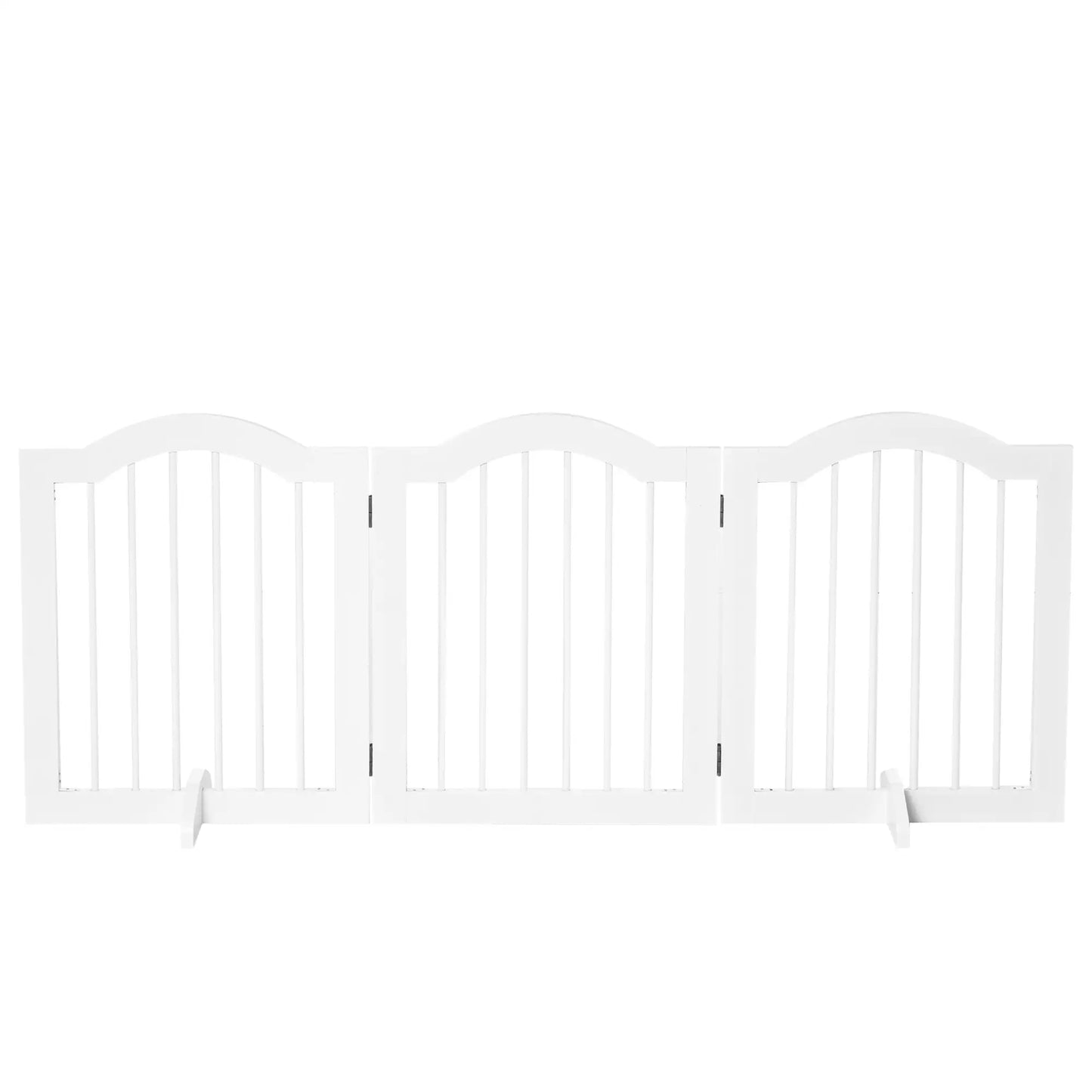24"H Foldable Dog Gate, 3 Panels, Freestanding Pet Barrier, White Houses, Kennels & Pens at Gallery Canada