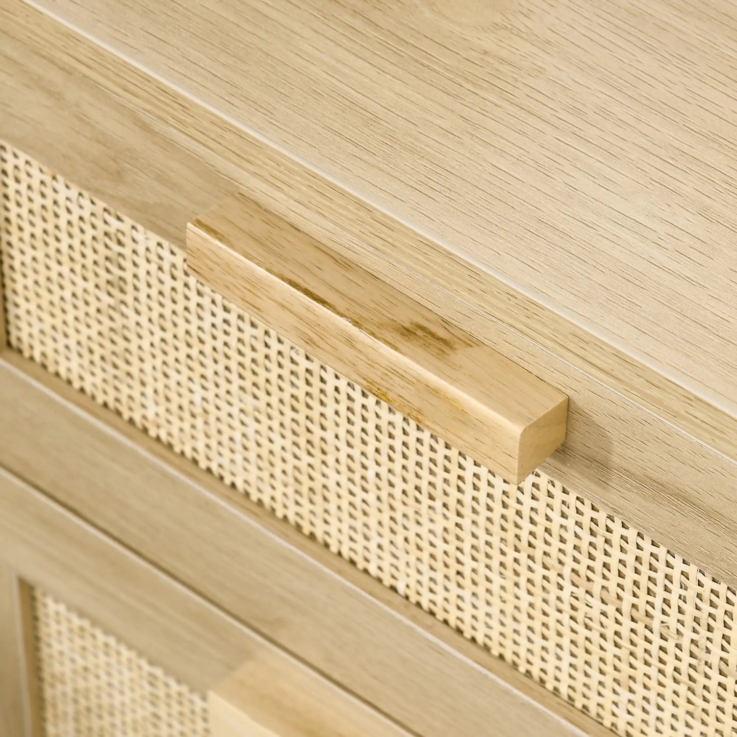 Boho Nightstand Set of 2, Side Table with 2 Drawers, Living Room, Bedroom Bedside Tables at Gallery Canada