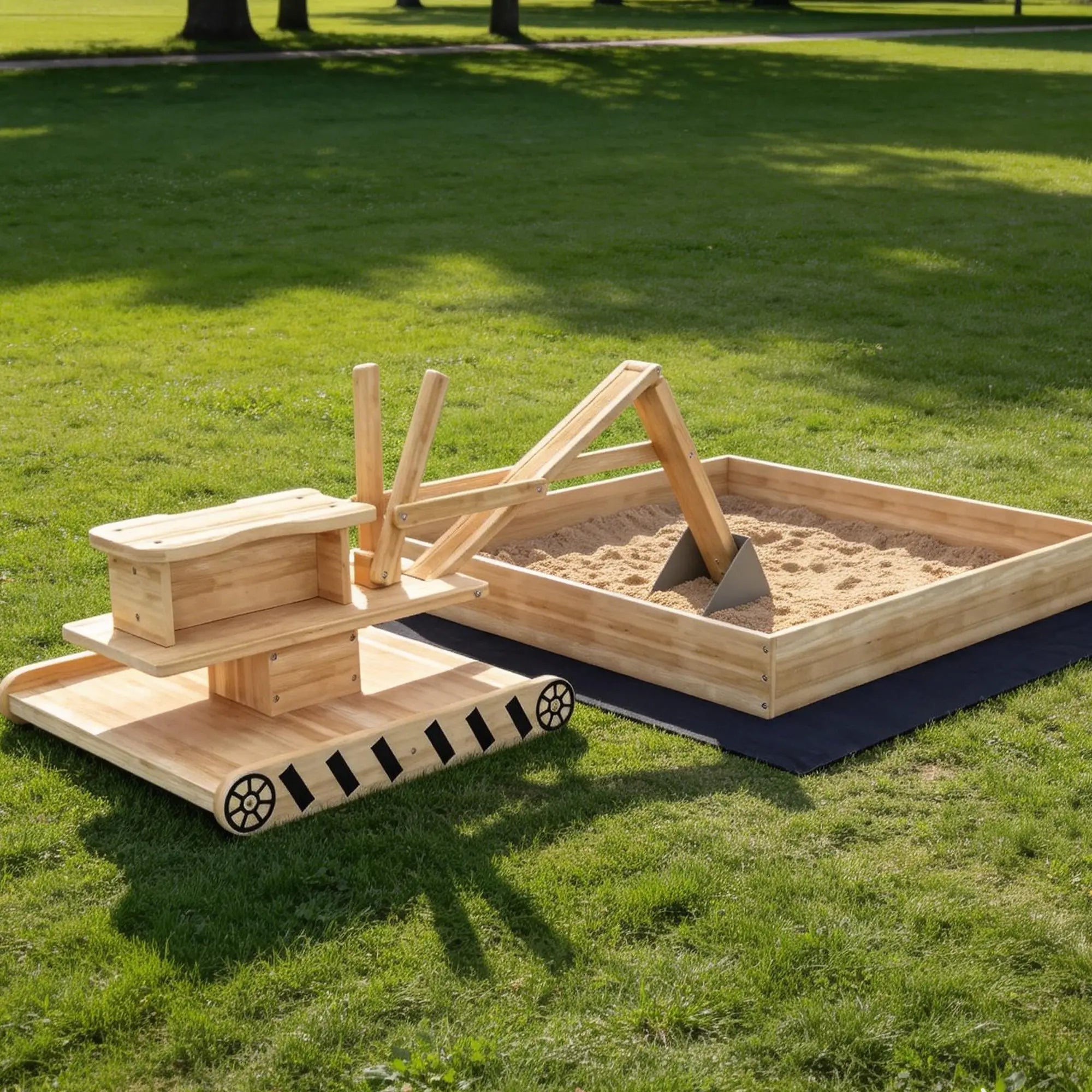 Wooden Sandbox With Digger, 72
