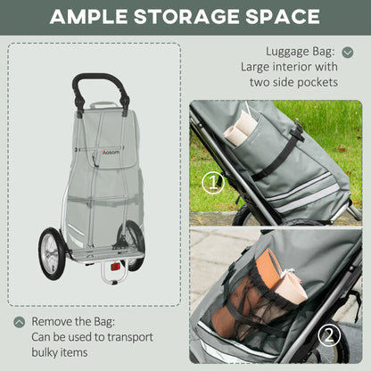 Bike Trailer, Bicycle Cargo Trailer, 12" Wheels, Reflective Strips, Aluminum Frame Bike Cargo Trailers at Gallery Canada