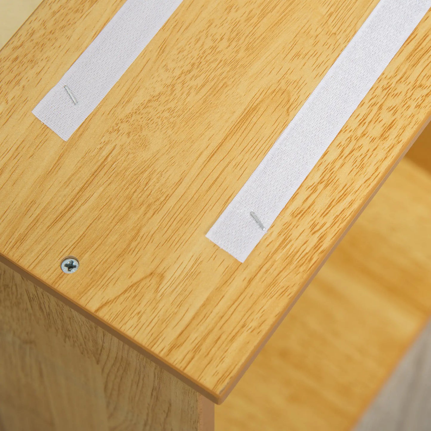 Dog Steps, Pet Stairs for Bed, Cat Ladder for Couch, Non-Slip Carpet, 15.7" x 23.2" x 21.3", Natural Wood Dog Stairs at Gallery Canada