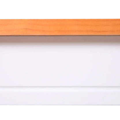 Pine Wood Dining Table Set for 4, 5 Piece, White and Natural Wood, White, Natural Wood Bar Sets at Gallery Canada