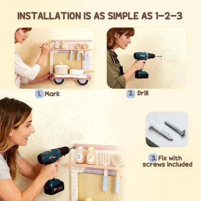 Wall Busy Board, 5 Activities Sensory Toy for Kids 3+ Years Toy Playsets at Gallery Canada