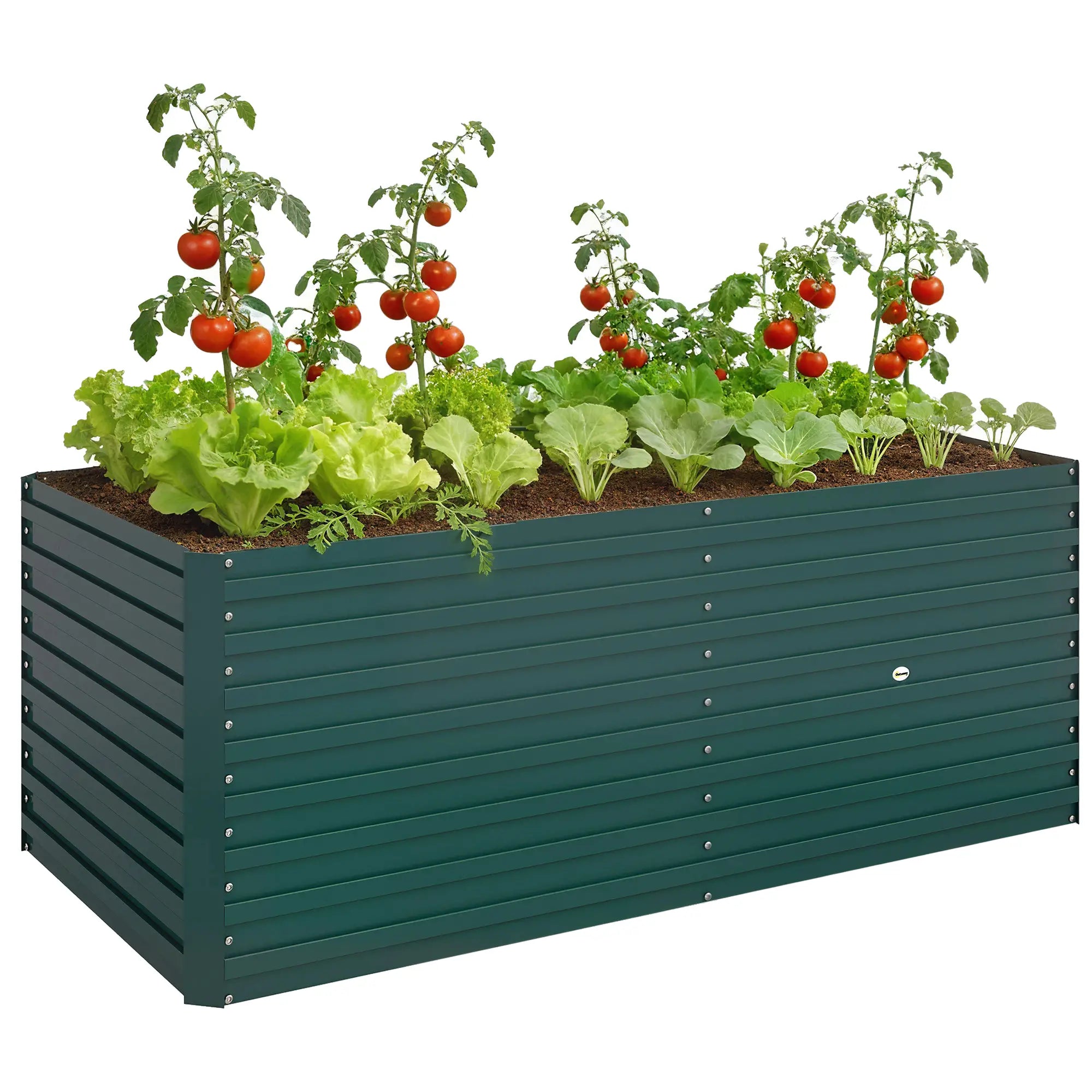 5' x 3' x 2' Raised Garden Bed, Galvanized Planter Box, Green Galvanized Planter Boxes at Gallery Canada