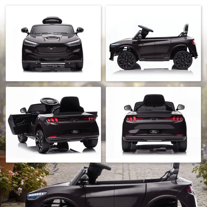 Ride On Car For Kids, 12V Electric Car, Remote Control, LED Light, Music, Black Electric Toy Cars at Gallery Canada