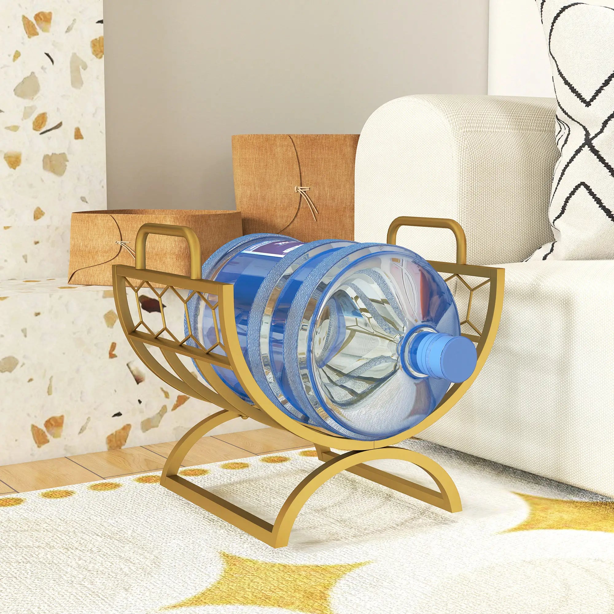 Firewood Rack, Heavy Duty Log Holder with Handles, 18