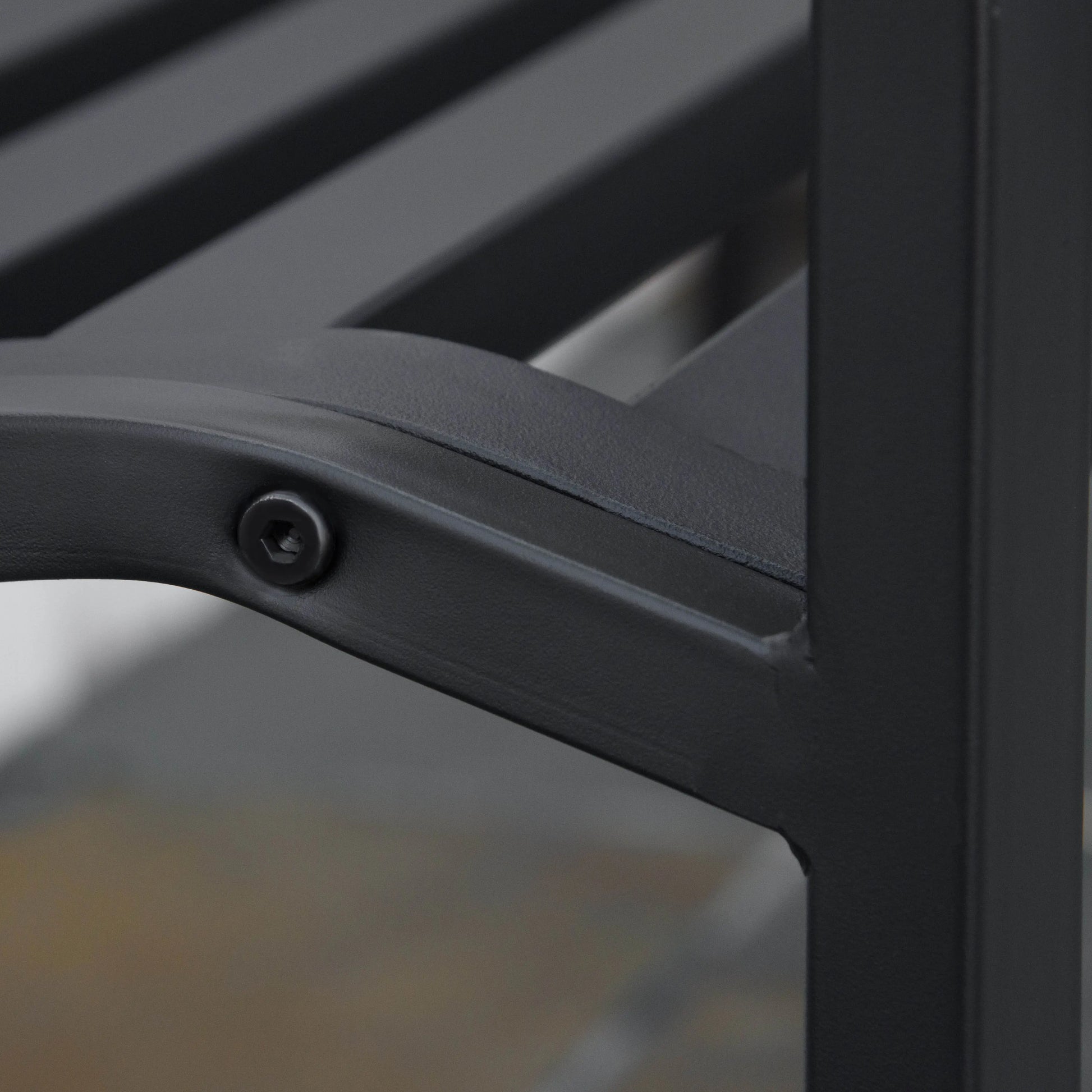 2-Seater Steel Garden Bench, Antique Outdoor Loveseat, Black Outdoor Benches at Gallery Canada