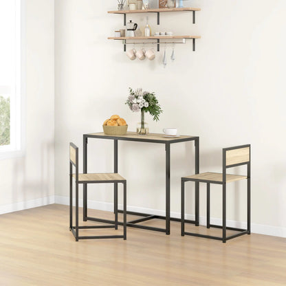 Industrial Dining Table Set for 2, Kitchen Table with Chairs Bar Sets at Gallery Canada