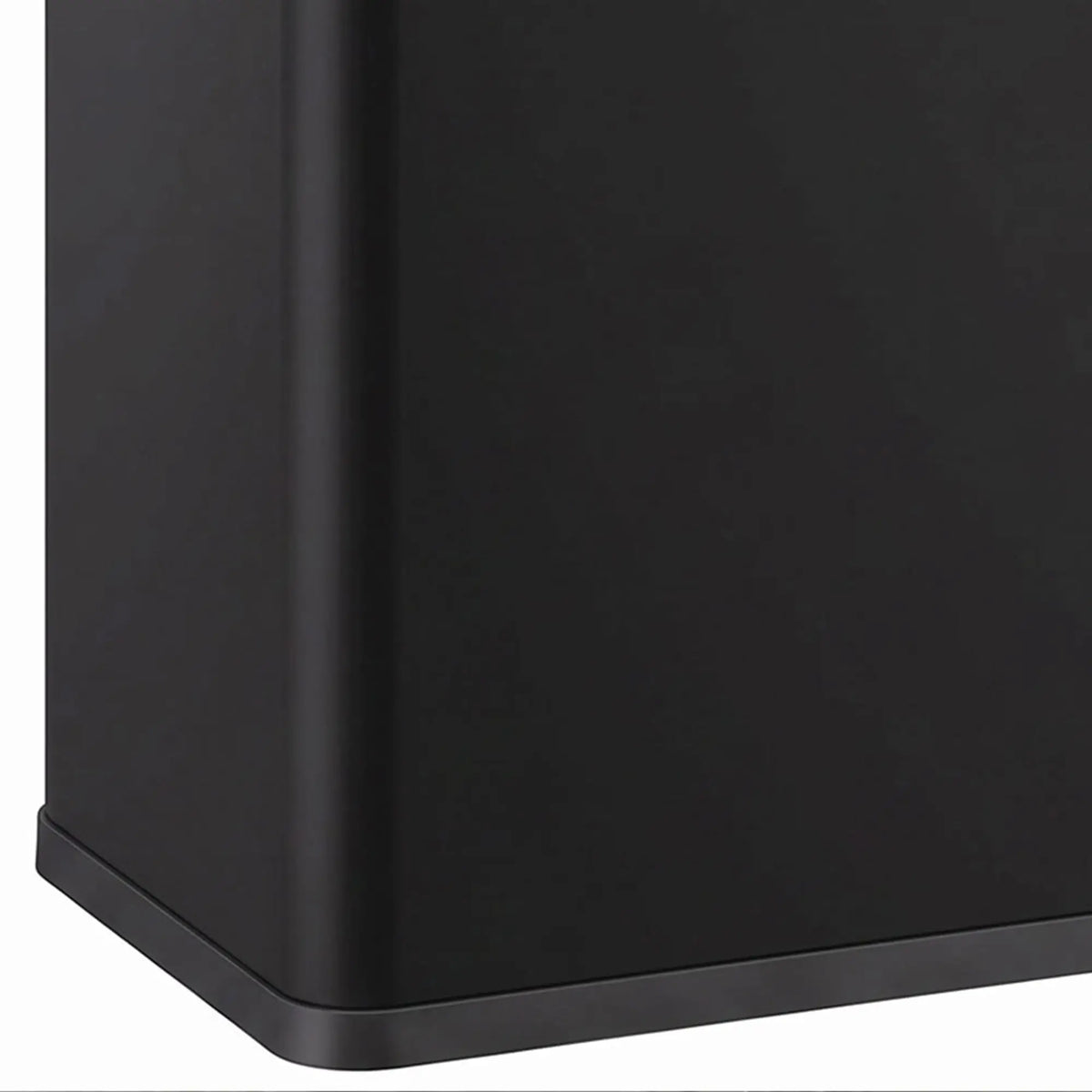 60L Touchless Trash Can, Dual Compartment, Stainless Steel, Black