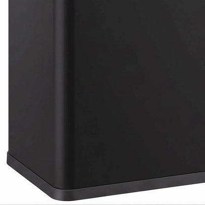 60L Touchless Trash Can, Dual Compartment, Stainless Steel, Black