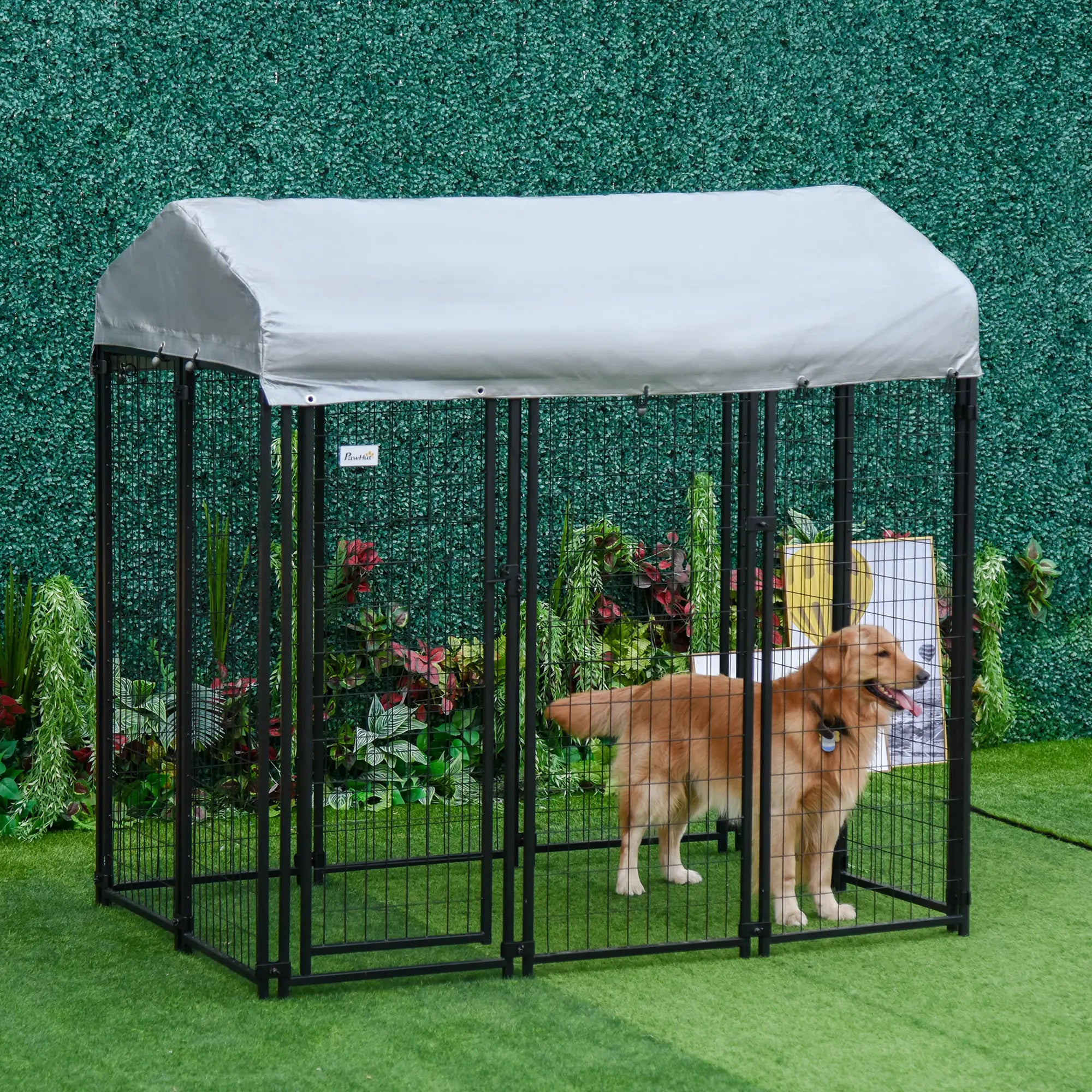 Outdoor Dog Kennel, Waterproof UV-Resistant Cover, 6 x 4 x 6 ft Houses, Kennels & Pens at Gallery Canada