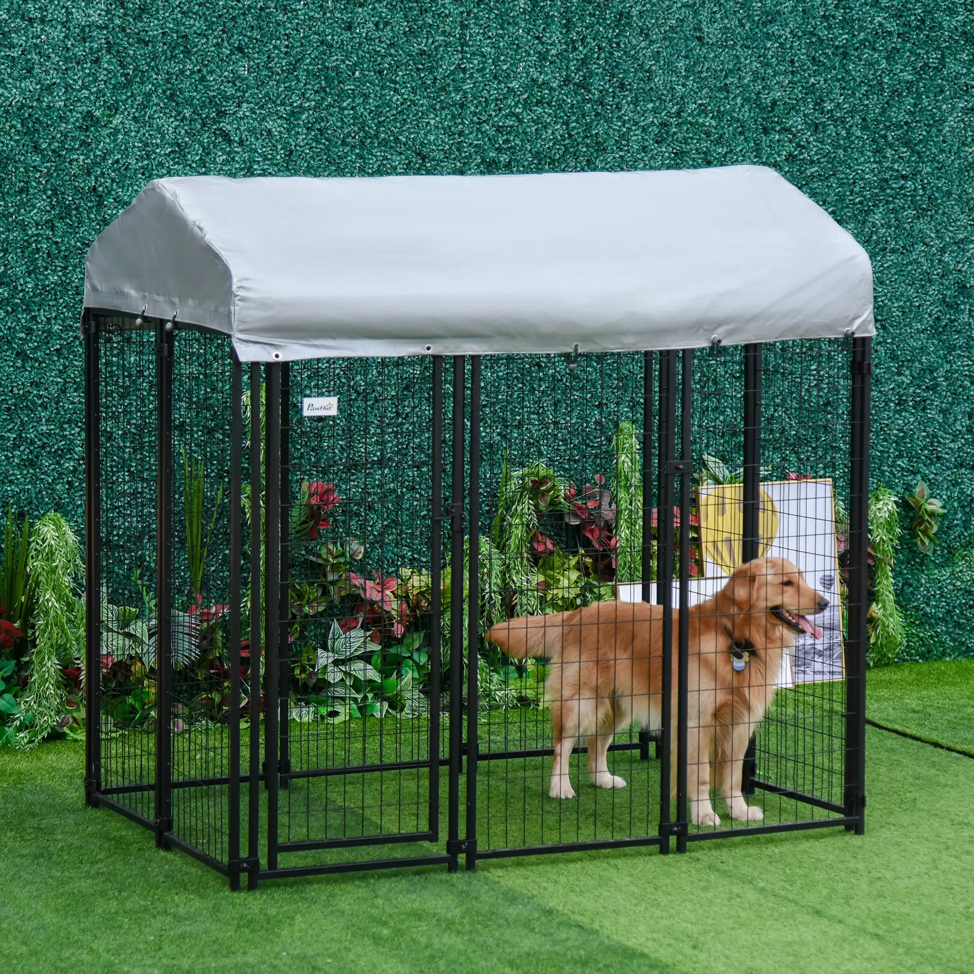 Outdoor Dog Kennel, Waterproof UV-Resistant Cover, 6 x 4 x 6 ft Houses, Kennels & Pens at Gallery Canada