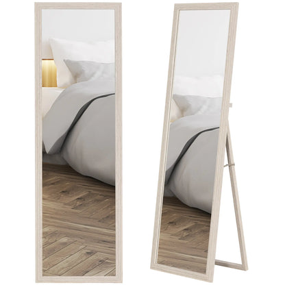 64" x 21" Full Length Mirror, Standing, Wall Mounted, White Full Length Mirrors at Gallery Canada