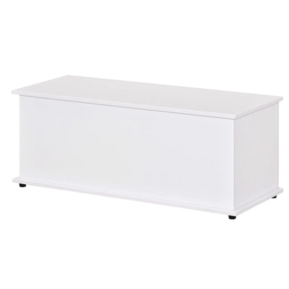39.5" Storage Chest, 2 Safety Hinges, Flip-Top Lid, White Storage Cabinets at Gallery Canada
