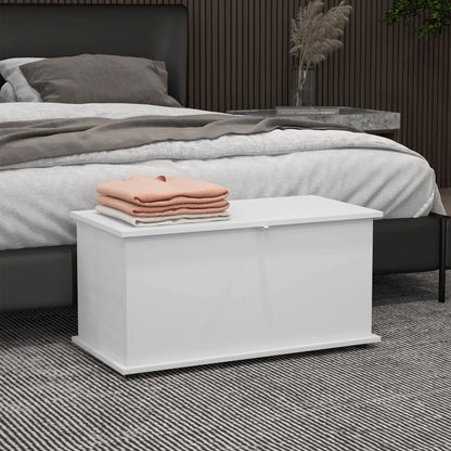 Modern Storage Chest, 31.5" Toy Box, Flip-Top Lid, Safety Hinges Storage Cabinets at Gallery Canada