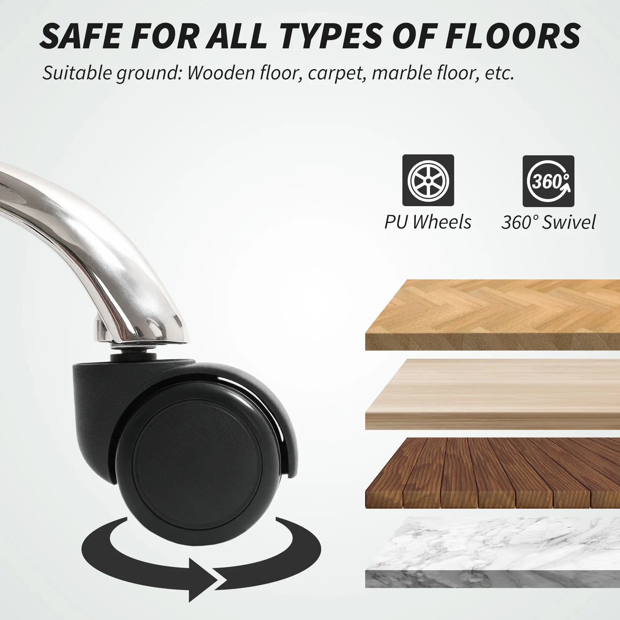 High Back Office Chair, Reclining with Footrest, High Resilience Foam, Swivel Wheels, Light Grey Executive & Manager Chairs at Gallery Canada