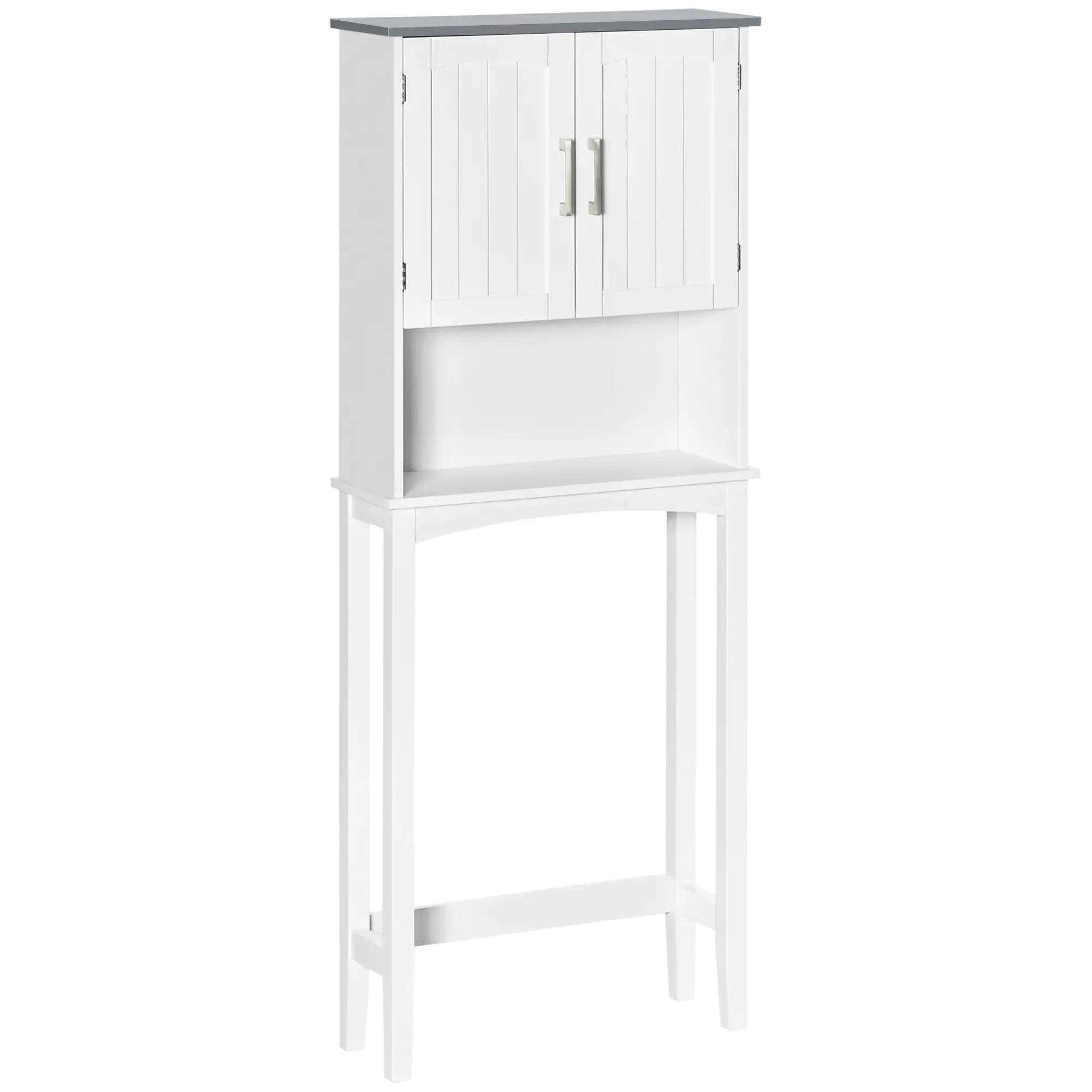 Modern Over Toilet Storage Cabinet, Double Door, Adjustable Shelf, White Over The Toilet Storage at Gallery Canada