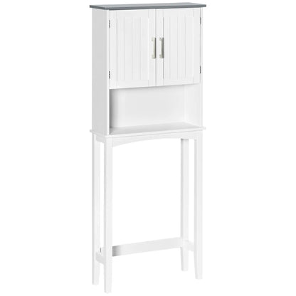 Modern Over Toilet Storage Cabinet, Double Door, Adjustable Shelf, White Over The Toilet Storage at Gallery Canada