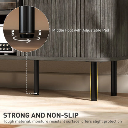 TV Stand For 55 Inches, Storage Shelves And Cabinets, Grey TV Stands at Gallery Canada