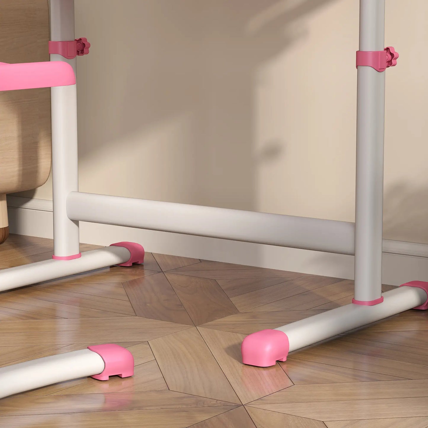 Adjustable Study Table, Chair Set with Drawer, Pink Kids Desk Sets at Gallery Canada