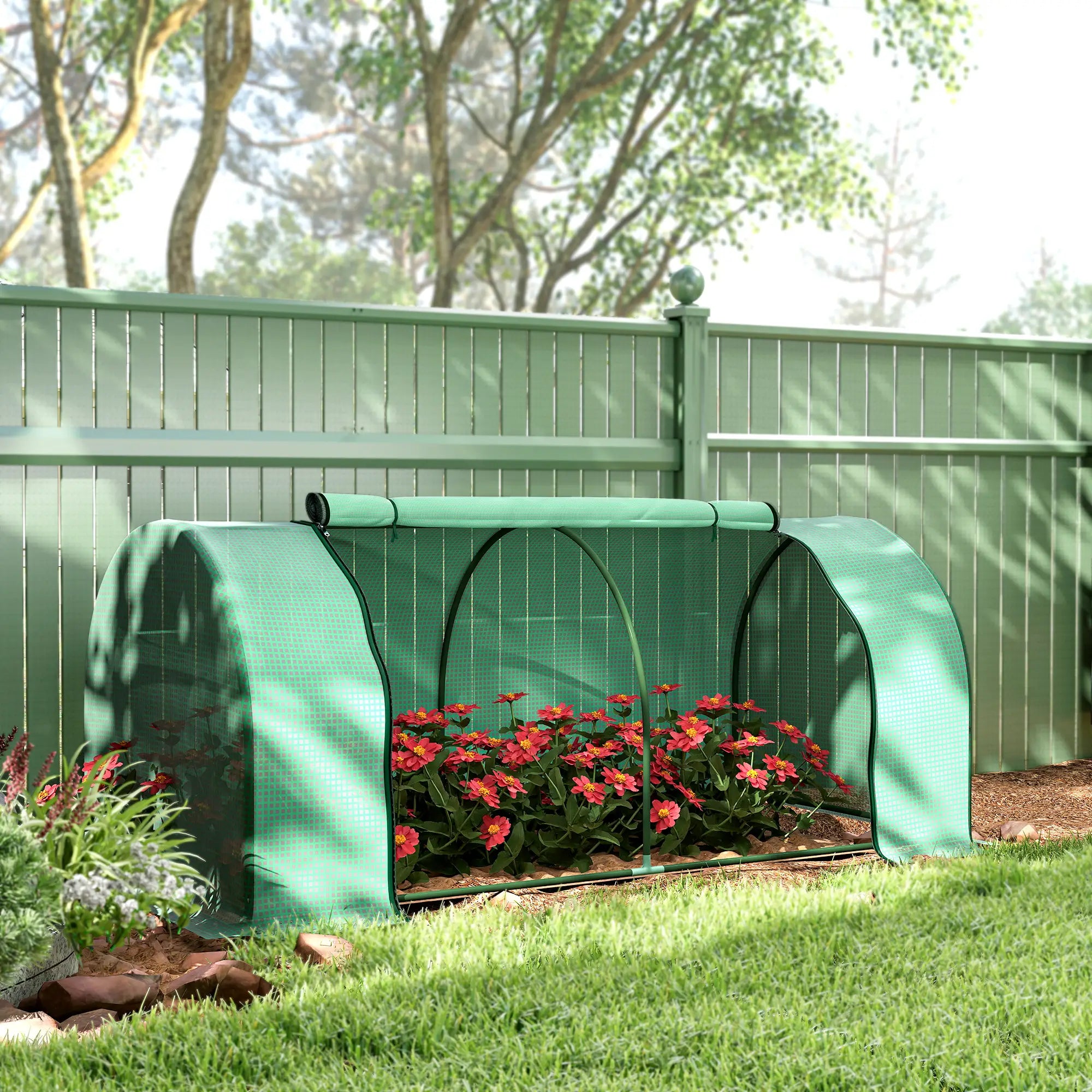 Mini Greenhouse With Zippered Doors, 79