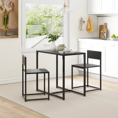 Industrial Dining Table Set for 2, Kitchen Table and Chairs, Small Space Bar Sets at Gallery Canada