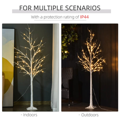 5FT Garden Birch Tree Light, 58 Warm LEDs, 8 Modes, Indoor Outdoor Artificial Tree Light at Gallery Canada