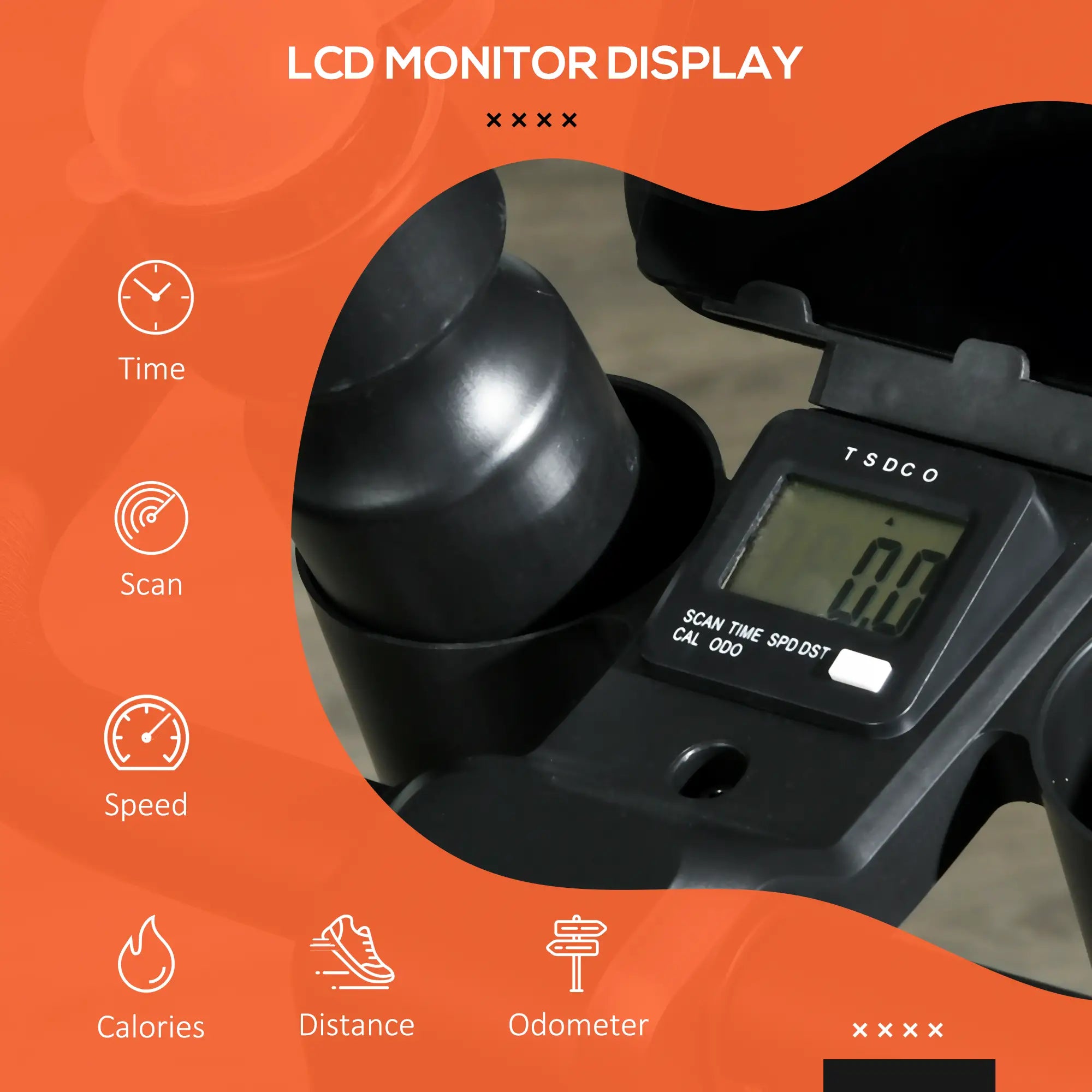 Magnetic Resistance Exercise Bike, LCD Display, Low Noise, Indoor Cycling Bike Exercise & Stationary Bikes at Gallery Canada