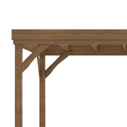10' x 12' Wood Pergola, Outdoor Gazebo, Garden Patio Backyard, Brown Pergolas at Gallery Canada