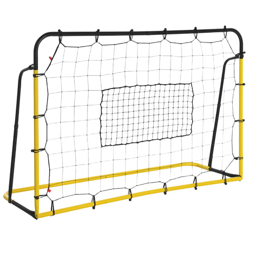 6 x 4 ft Rebound Net, 5 Angle Adjustable for Soccer Baseball Basketball Training