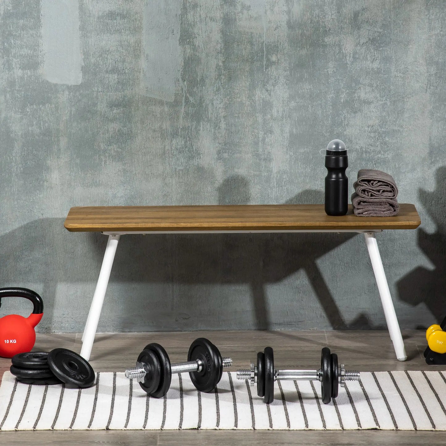 44lbs Adjustable Weight Barbell, Dumbbells Set, Non-Slip Handles, Black Dumbbells & Barbells at Gallery Canada