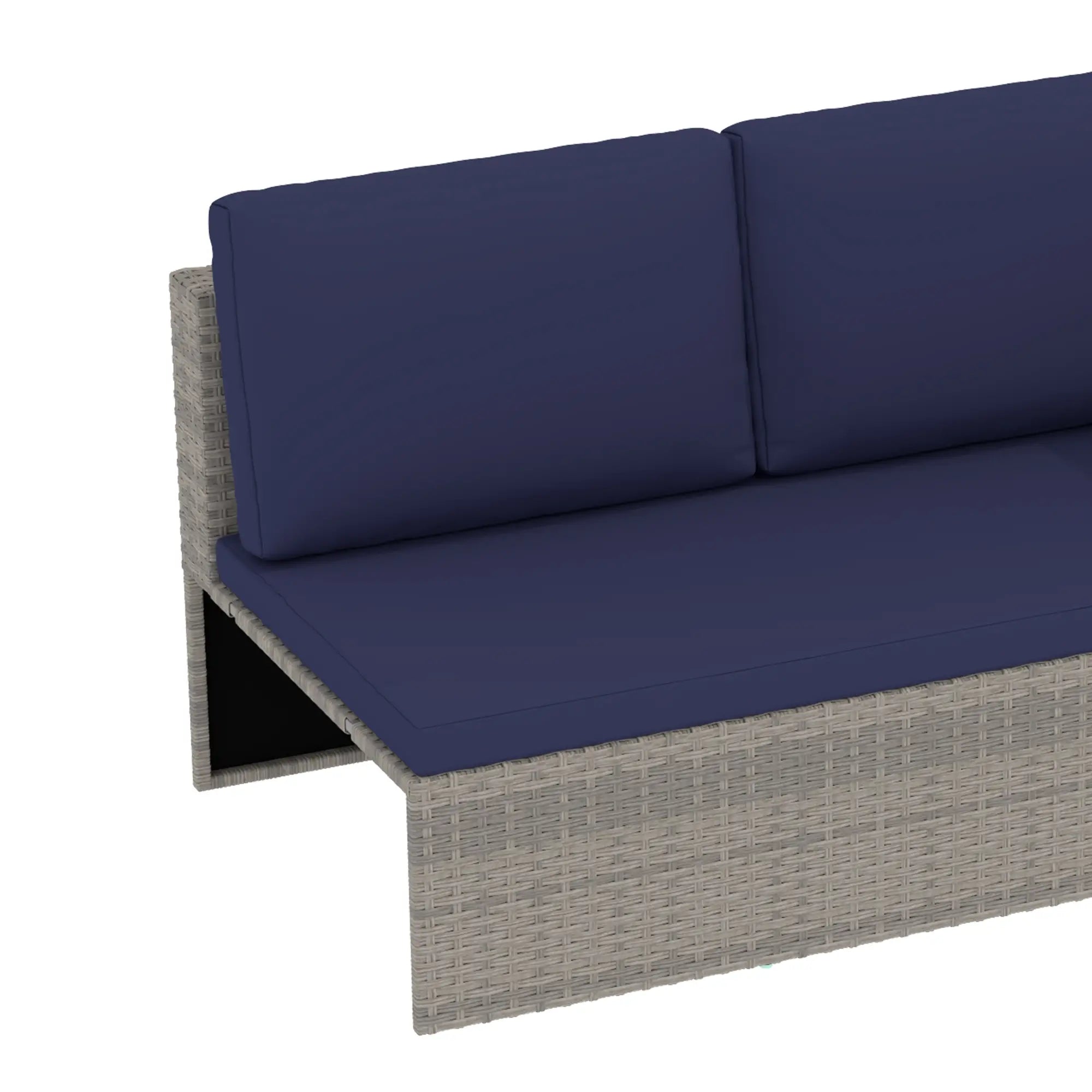 3Pc Rattan Sofa Set With Coffee Table, Cushions, Pillows Patio Furniture Sets at Gallery Canada