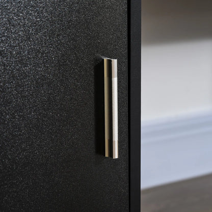 57 Computer Desk With Drawers, Keyboard Tray, Open Shelves, Black Computer Desks at Gallery Canada