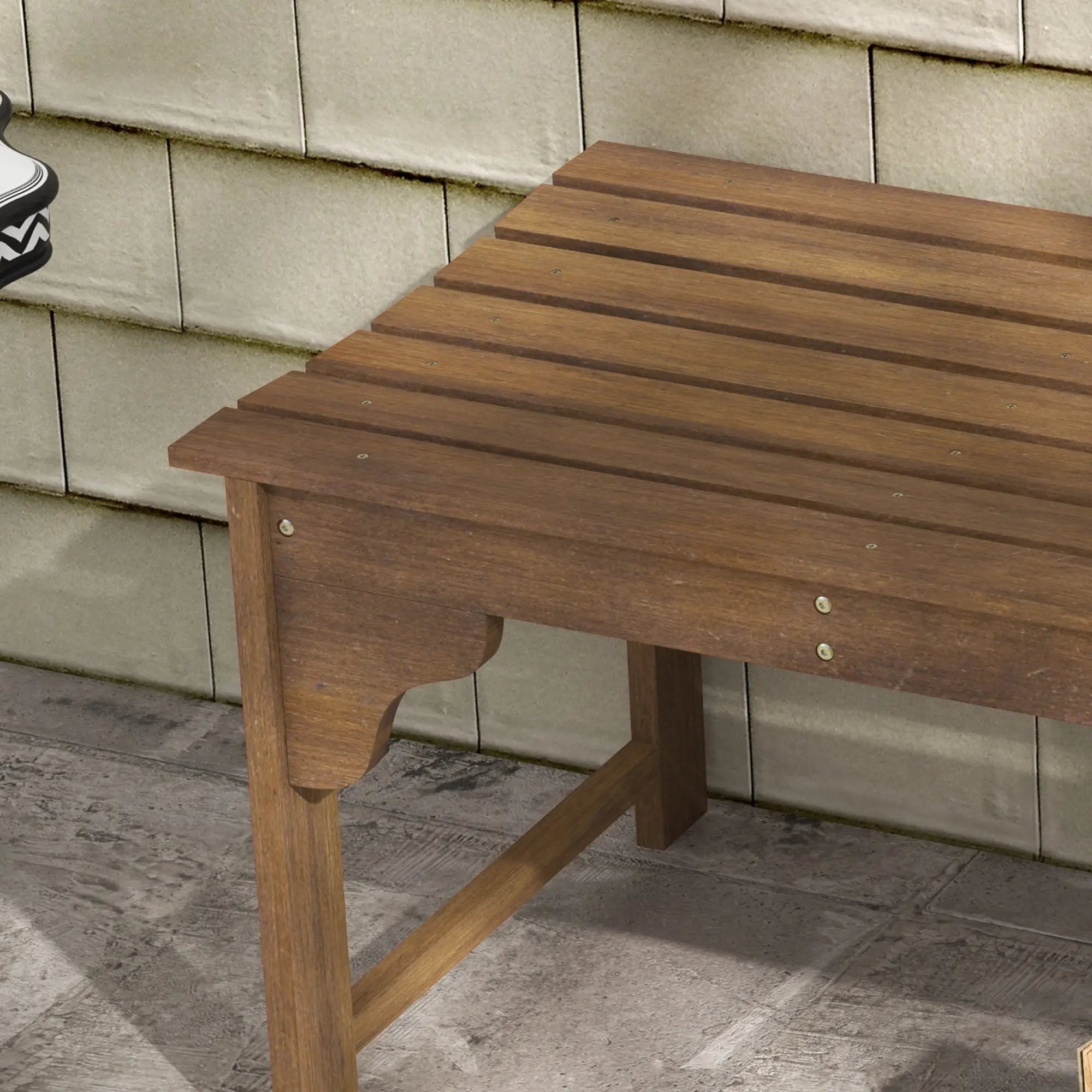 Wooden Garden Bench, Patio Double Park Bench, Teak Outdoor Benches at Gallery Canada