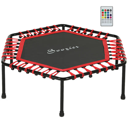 45" Rebounder Trampoline, Quiet Bungee with LED Lights, Red Trampolines at Gallery Canada