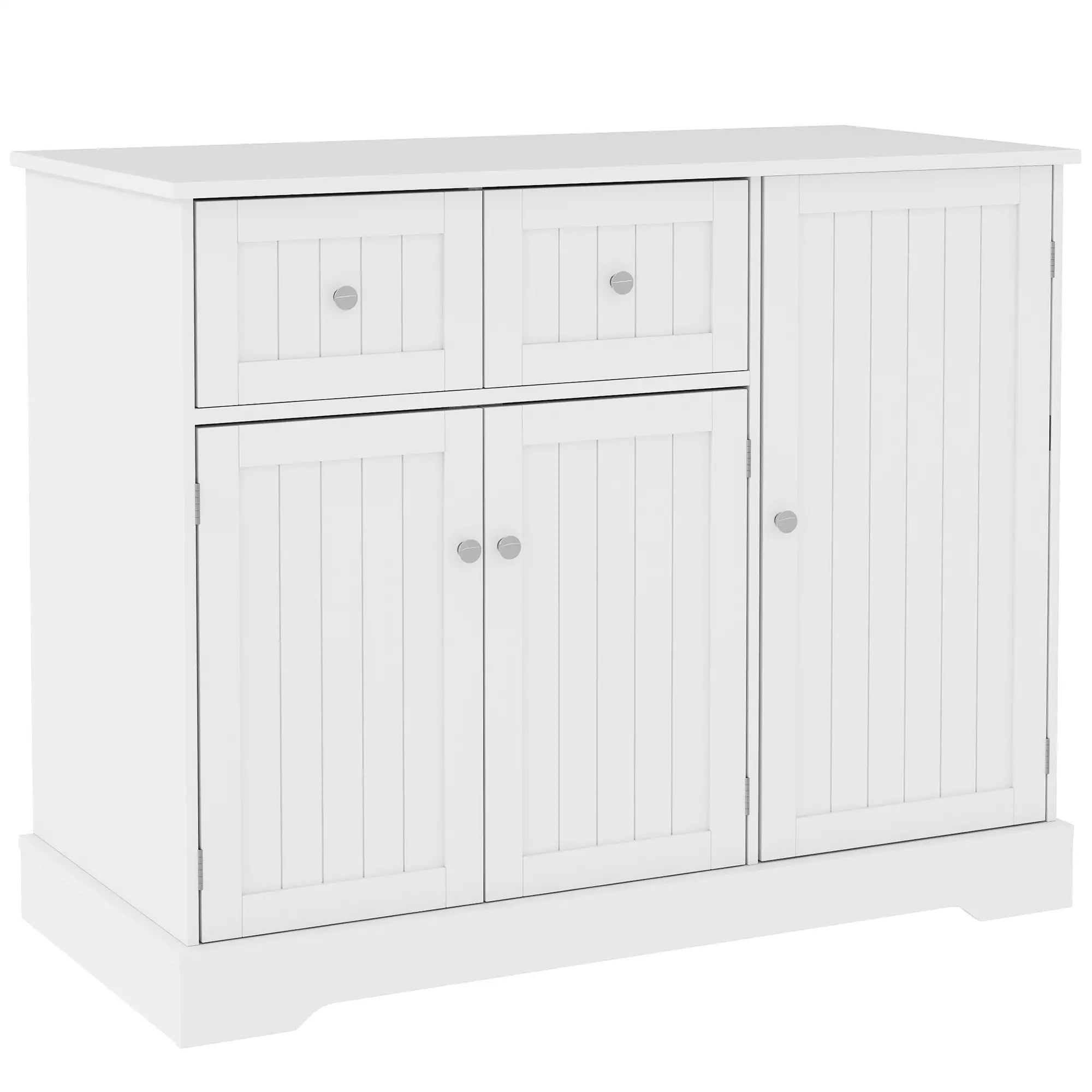 Cat Litter Box Enclosure with Drawer, Storage, Anti-Tip Kit, White Cat Litter Box Enclosures White at Gallery Canada