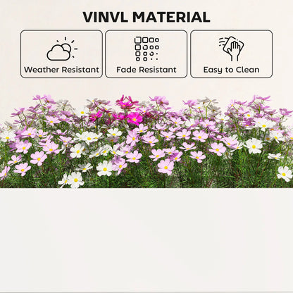 White Vinyl Raised Garden Bed Kit, 3 x 3 x 1ft Modular Elevated Box, White Raised Garden Beds at Gallery Canada