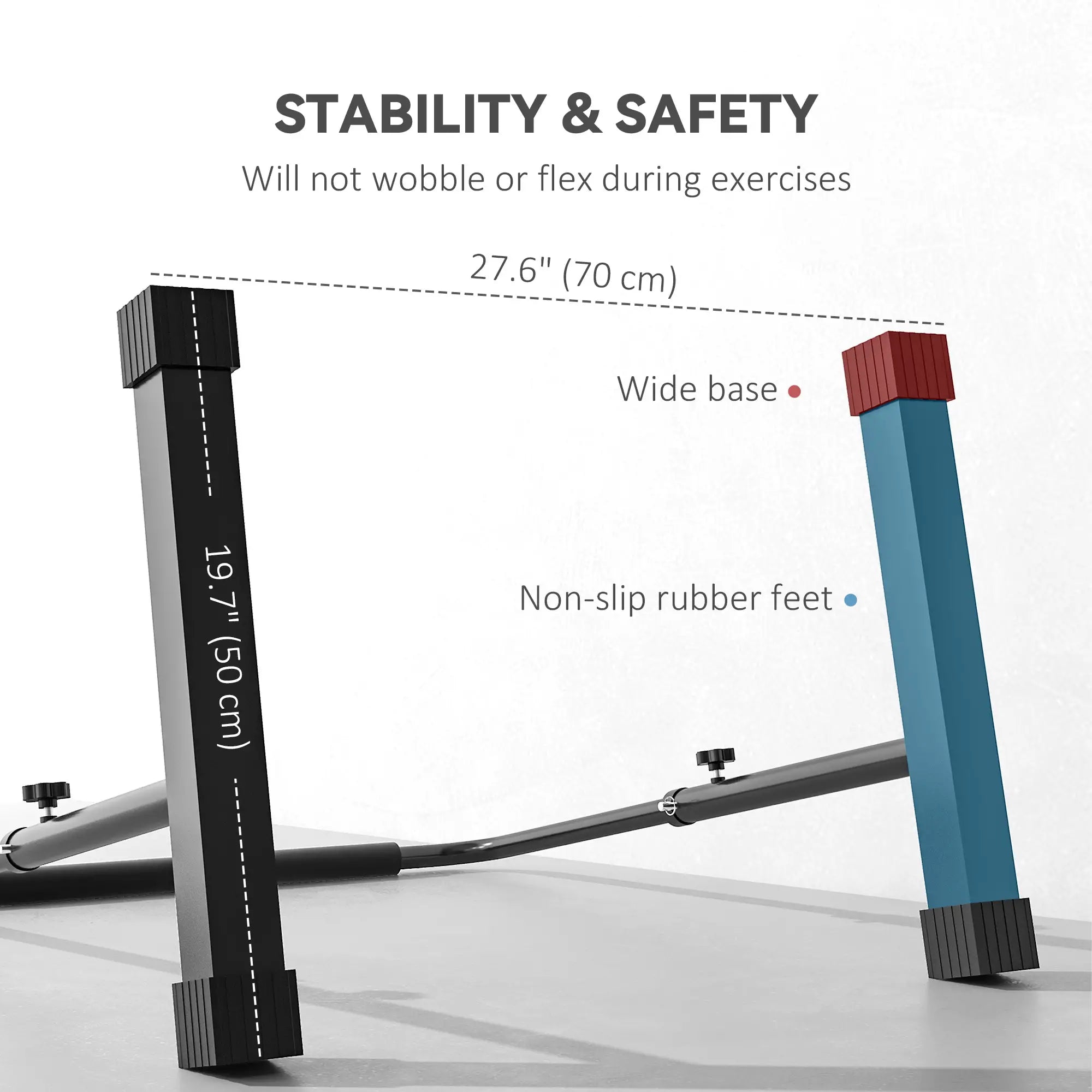 Adjustable Push Up Bars, Dip Station with 4 Height Levels More-Strength Training Equipment at Gallery Canada