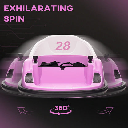 12V Bumper Car, 360 Remote Control, Lights Music Horn, 1.5-5 Years, Pink Electric Toy Cars at Gallery Canada