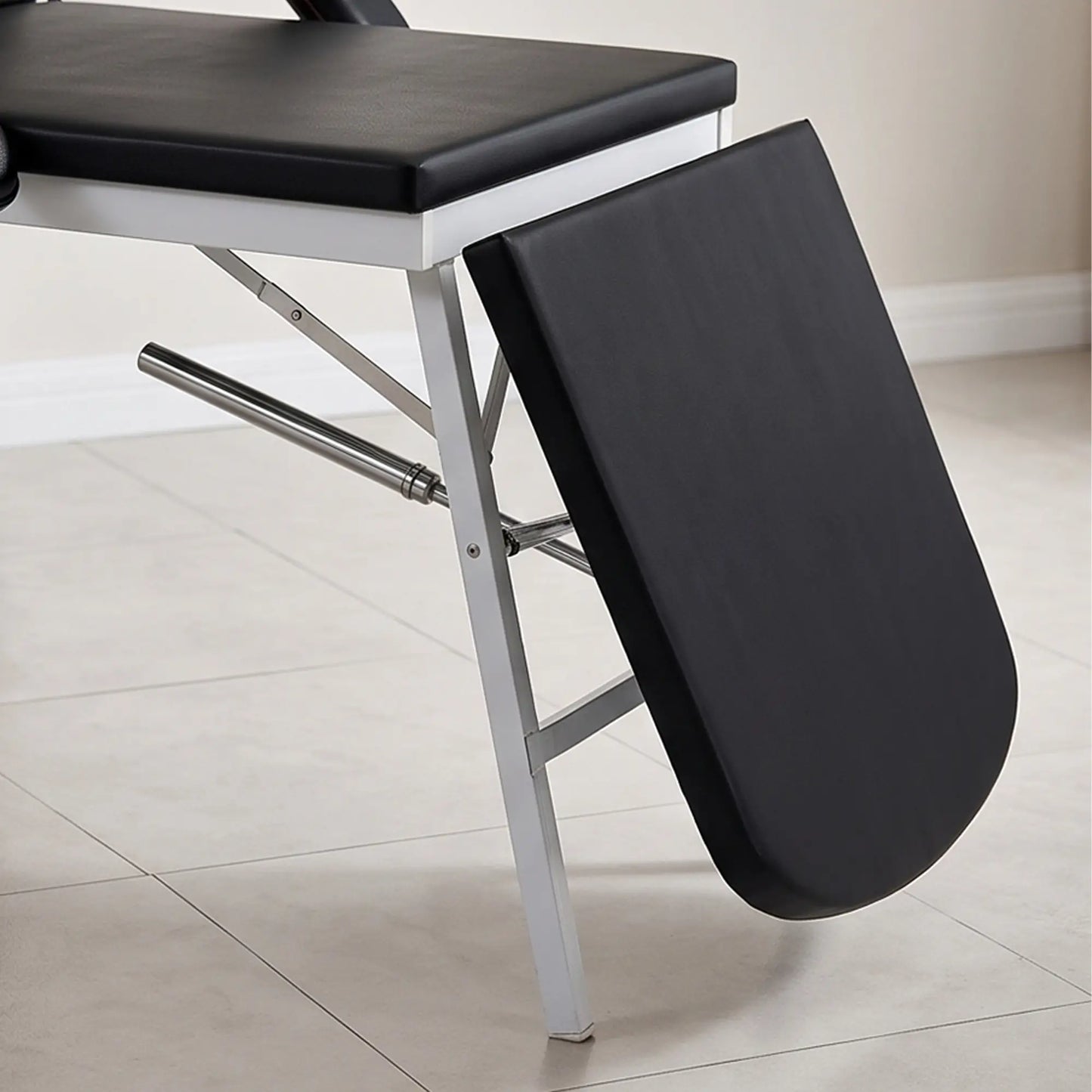 Table de massage pliante portable, noire
