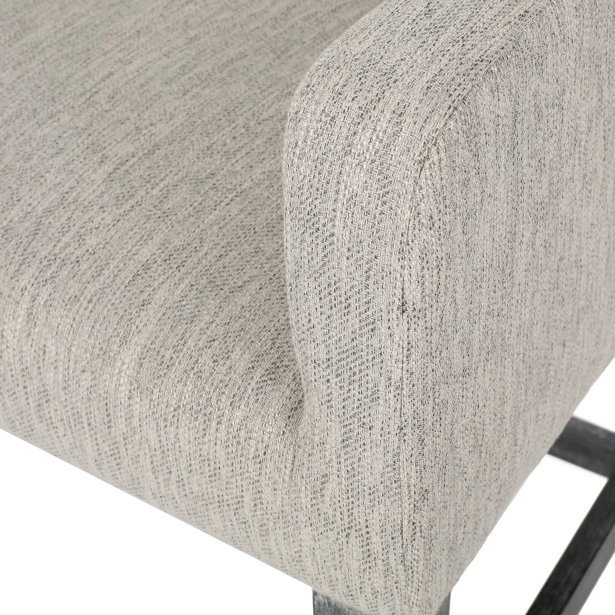 Upholstered Counter Stools, Rubberwood Frame, 24×23×39.5 inch, Light Gray Bar Stools at Gallery Canada