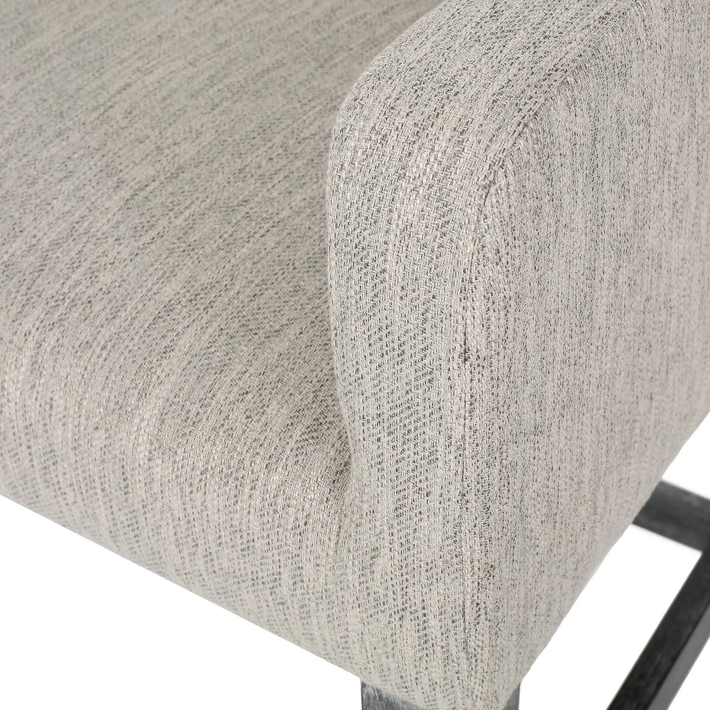 Upholstered Counter Stools, Rubberwood Frame, 24×23×39.5 inch, Light Gray Bar Stools at Gallery Canada