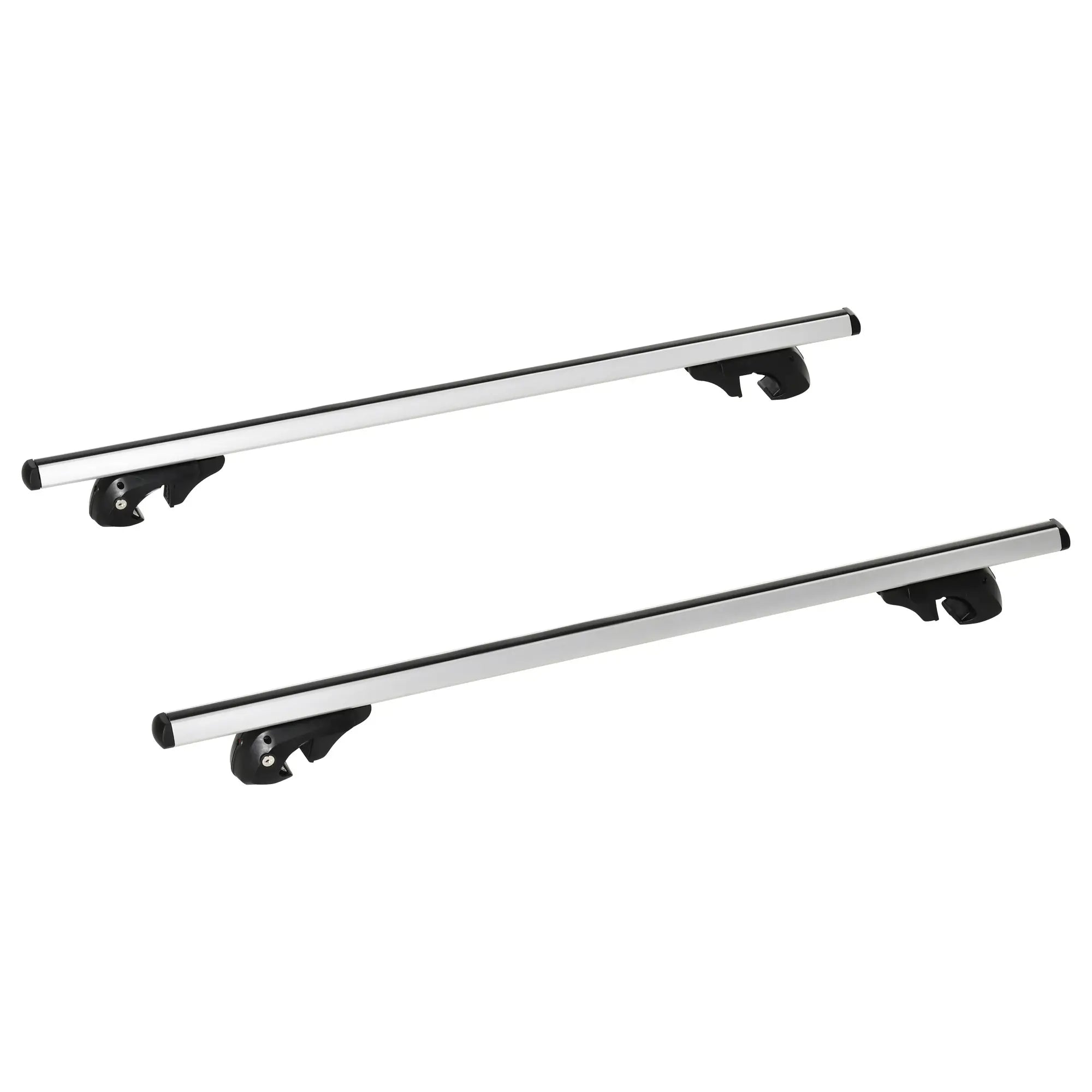 2pc Lockable Aluminum Roof Rack Cross Bars, Adjustable Luggage Carrier (53